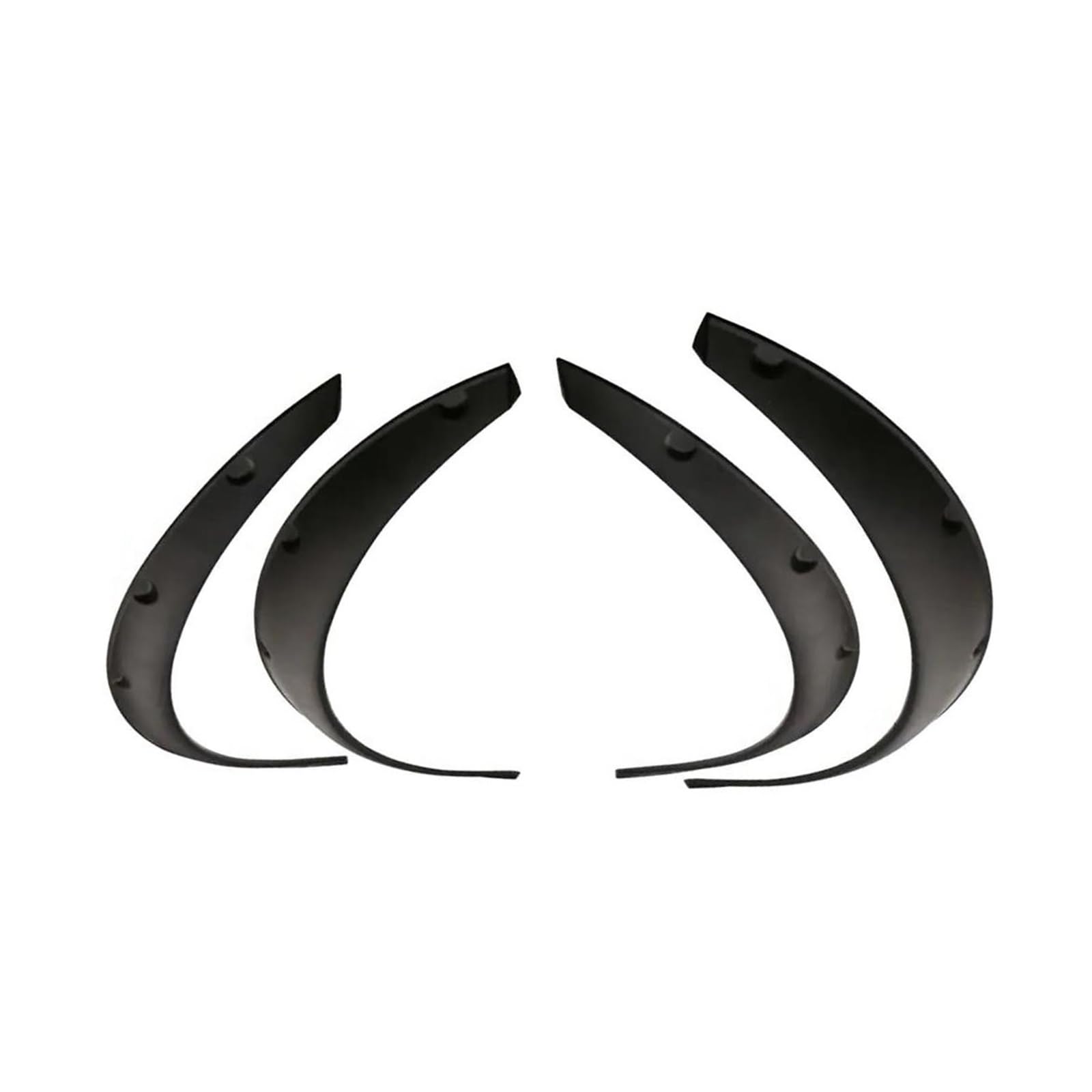 Radbraue 4 Stücke Universal Auto Schmutzfänger Spritzschutz Radlauf Auto Reifen Augenbraue Zierleiste Stick Universal Kotflügel von WXSSH