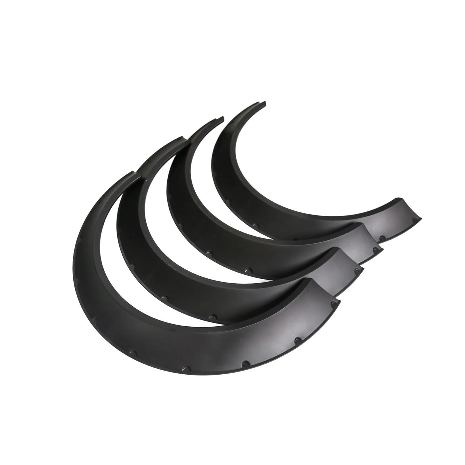 Radbraue Autozubehör Radlauf Augenbraue Kotflügelschutz Für Jeep Für Wrangler TJ JK JL TJ Für Kompass Für Renegade 1997-2022(Black Small) von WXSSH