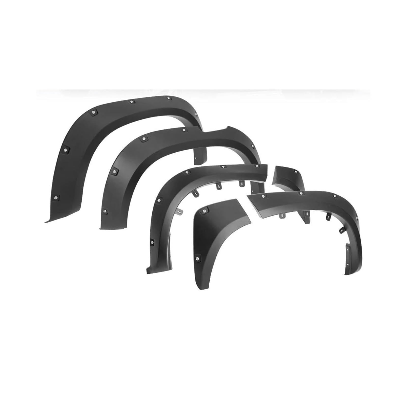 Radbraue Mattschwarze Dekoration Kotflügelverbreiterungen Kotflügel Radlauf Für Mitsubishi L200 Für Triton 2019-2023(With nails) von WXSSH