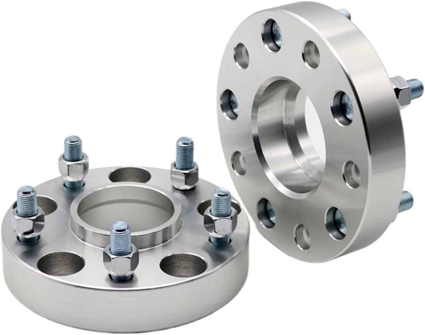 Radscheiben 2 stück PCD 5x114,3 CB 70,1mm Spurverbreiterungen Adapter 5 Lugs Für S2000 15/20/25/30/40/45/50mm M12XP1.5 Spurverbreiterungen(2pcs 45mm Silver) von WXSSH