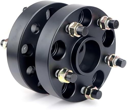 Radscheiben 2 stück Spurverbreiterung Adapter 5 Lug Für PCD 5x160 CB = 65,1mm M14xP 2,0 25/30/35/40/50/60mm Spurverbreiterungen(60mm Black) von WXSSH