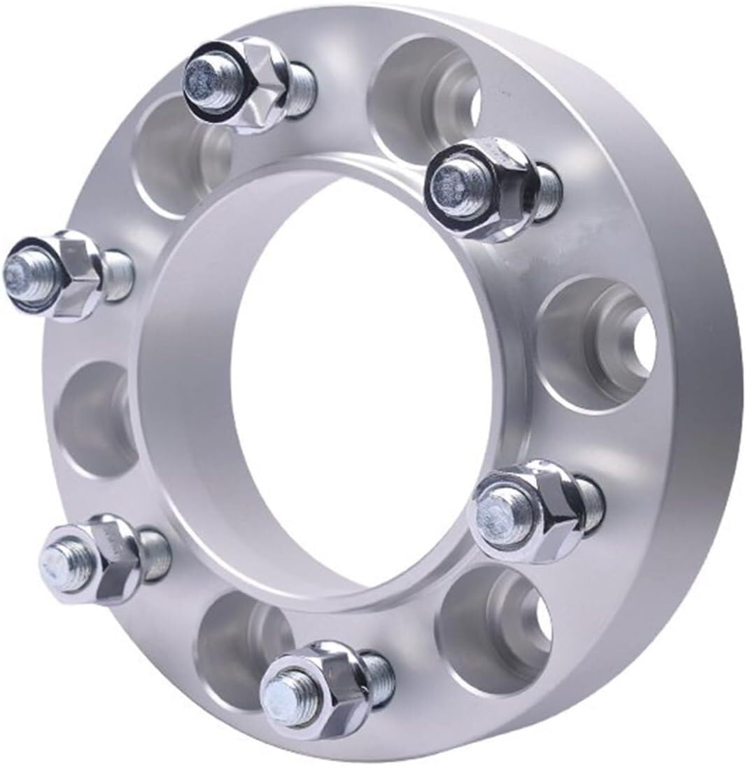Radscheiben 2 stück Spurverbreiterung Adapter PCD 6x139,7 CB 67,1mm Für Toyota Für Hiace Geschmiedet Aluminium Legierung Spurverbreiterungen(2pc Silver 35mm) von WXSSH