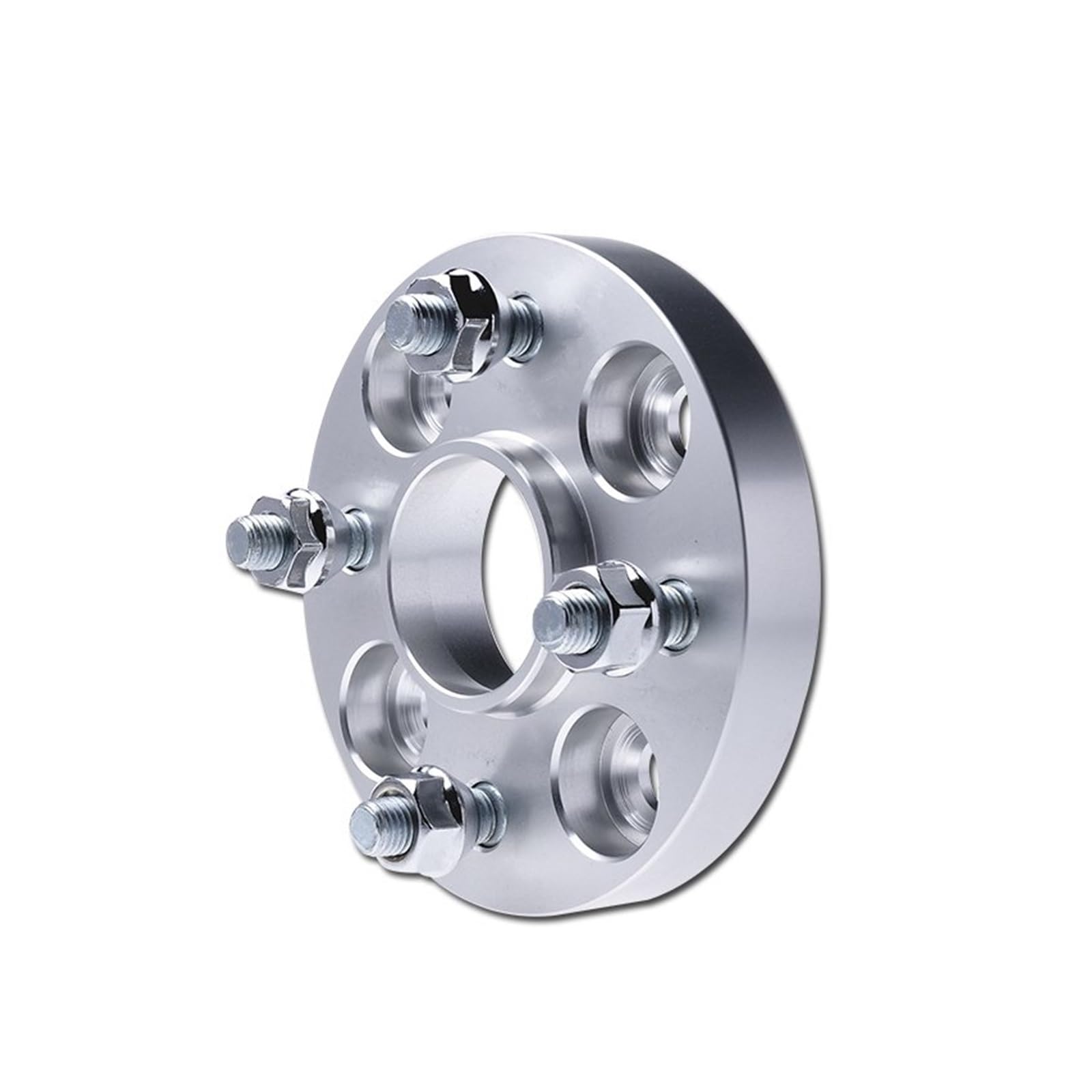 Radscheiben Spurverbreiterung Adapter PCD 4x114,3 CB 66,1mm für Renault für Scala für Samsung SM3 geschmiedetes Aluminium 2 Stück (1 Paar)(Silber,25mm 2PCS) von WXSSH