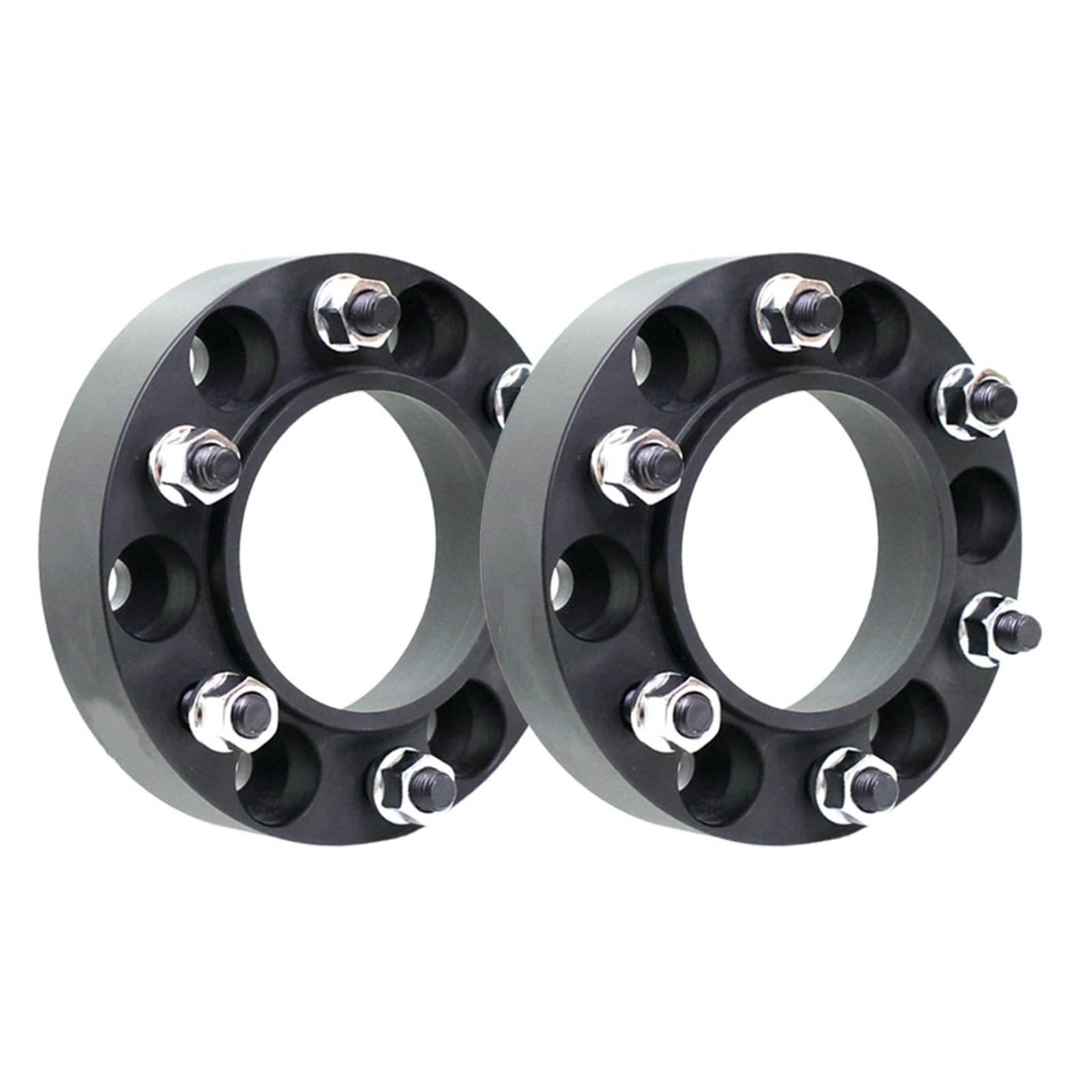 Radscheiben Spurverbreiterungen Verbreiterungssatz 6x139,7 Nabe für Centric 67.1 Auto-Aluminiumadapter 30-38 mm für Mitsubishi für Pajero für Sport(Schwarz,2PC 35mm) von WXSSH
