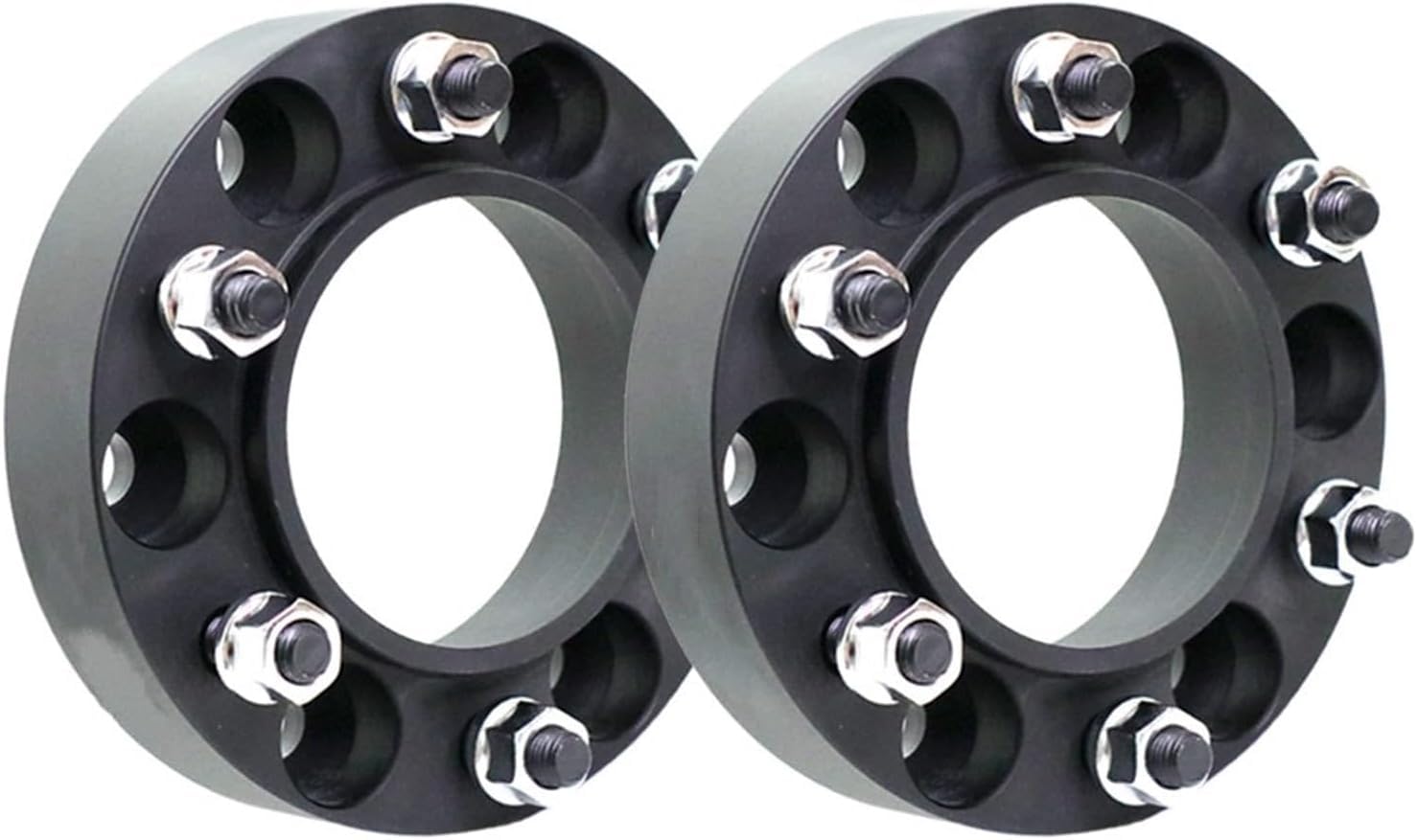 Radscheiben Spurverbreiterungen Verbreiterungssatz 6x139,7 Nabe für Centric 67.1 Auto-Aluminiumadapter 30-38 mm für Mitsubishi für Pajero für Sport-Spurverbreiterungen(2pc Black 30mm) von WXSSH