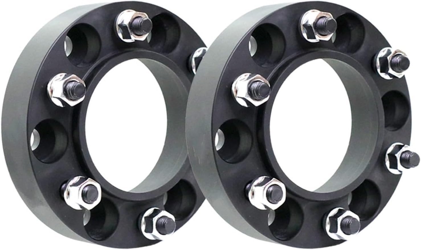 Radscheiben Spurverbreiterungen Verbreiterungssatz 6x139,7 Nabe für Centric 67.1 Auto-Aluminiumadapter 30-38 mm für Mitsubishi für Pajero für Sport-Spurverbreiterungen(2pc Black 38mm) von WXSSH