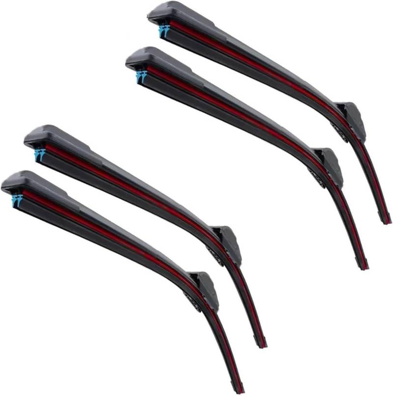Scheibenwischer Auto Wischer Klingen Für Tesla Für Modell 3 Y Front Auto Zubehör Scheibenwischer(4PCS) von WXSSH