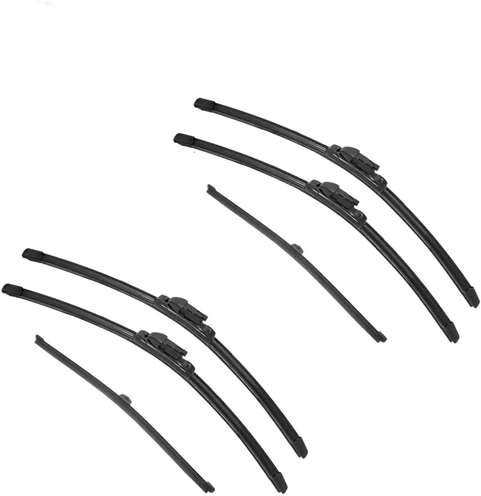 Scheibenwischer Doppelte Gummi-Auto-Wischerblätter für Q3 für Sportback Frontscheibenwischer(6PCS) von WXSSH