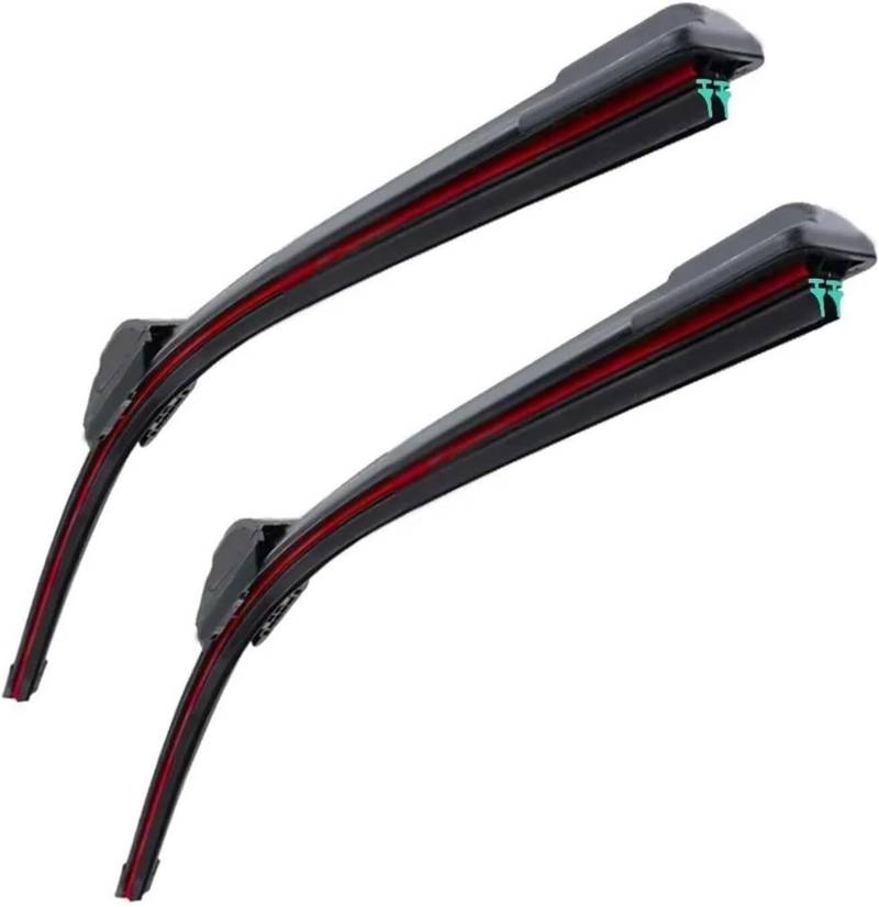 Scheibenwischer Für Tesla Für Modell 3 Y Frontscheibe Gummi Auto Zubehör Scheibenwischer(2PCS) von WXSSH