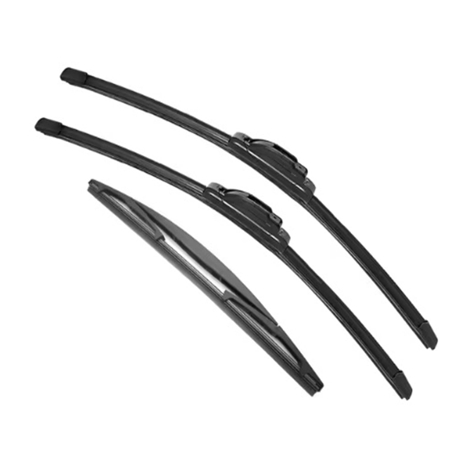 Scheibenwischer Windschutzscheiben-Fenster-Reinigungsbürste, 61 cm, 45,7 cm, 30,5 cm, für Xterra 2005–2014, Vorne/Hinten, Wischerzubehör, J-Haken(6 wipers) von WXSSH
