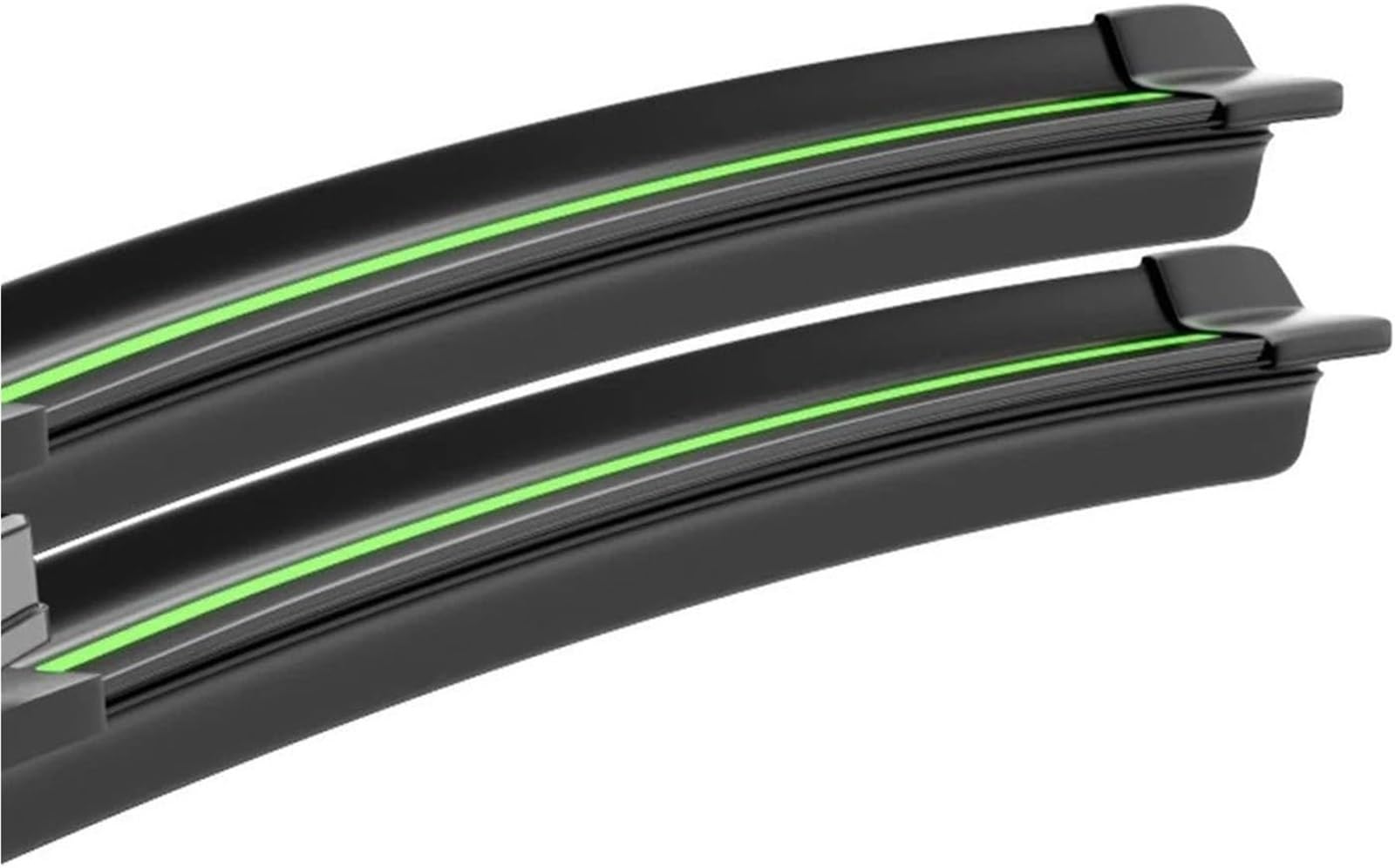 Scheibenwischer Wischer LHD Frontwischerblätter Für Ford Für CMax Für Grand C-Max MK2 Zubehör(Black-Green) von WXSSH