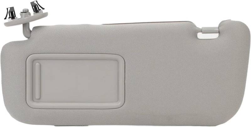 Sonnenblenden Stoff Grau Sonnenschutz Visier für Mit Make-Up Spiegel Für Toyota Für Corolla 2007-2013(Left) von WXSSH
