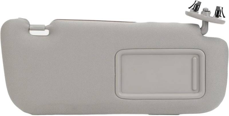 Sonnenblenden Stoff Grau Sonnenschutz Visier für Mit Make-Up Spiegel Für Toyota Für Corolla 2007-2013(Right) von WXSSH