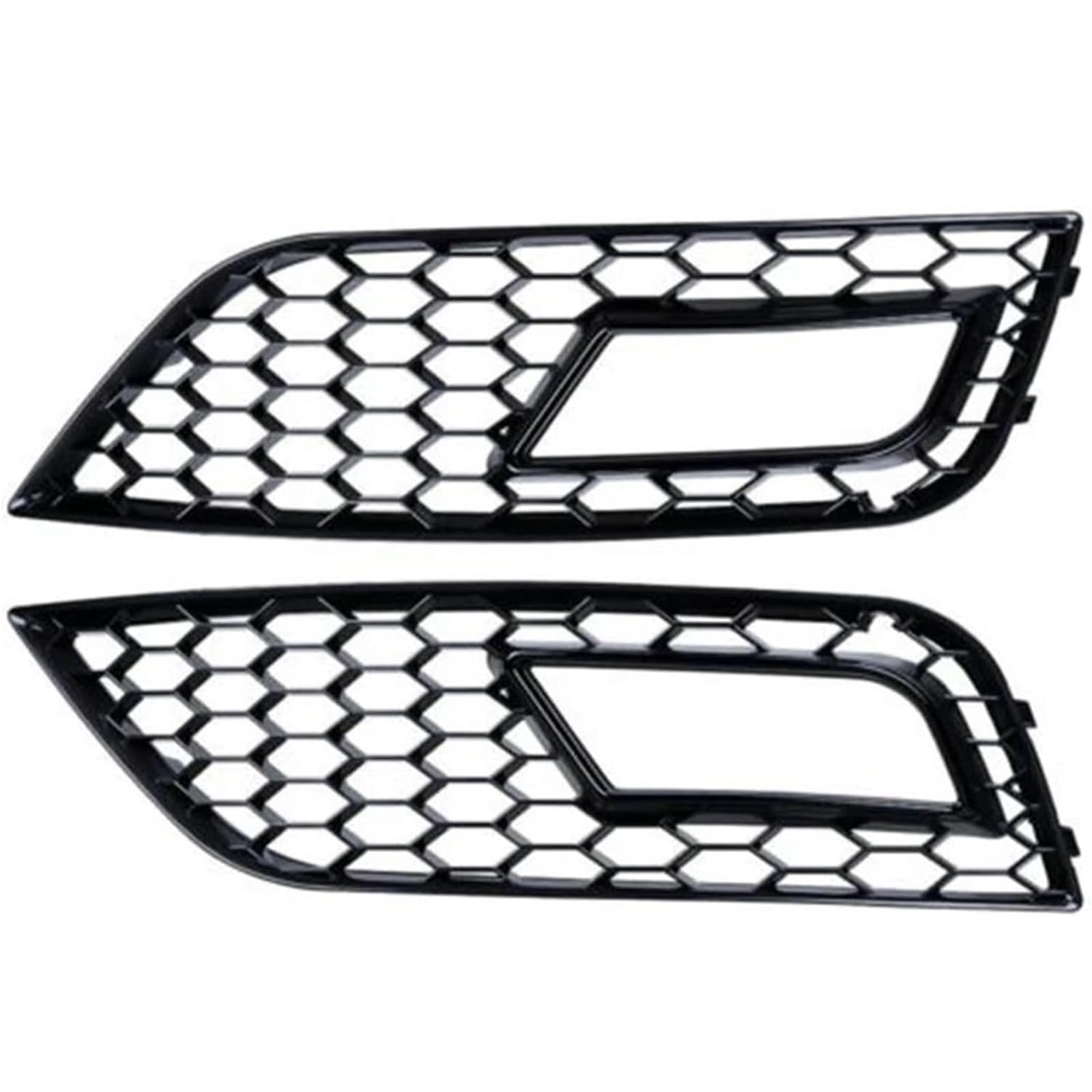 WXSSH Auto Nebelscheinwerfer Kühlergrill Auto Front Niere Grill Front Stoßstange Nebel Licht Lampe Kühlergrill Abdeckungen Honeycomb Mesh(Schwarz) von WXSSH