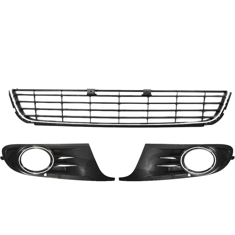 WXSSH Auto Nebelscheinwerfer Kühlergrill Grille Borte Streifen für vw für Jetta für Golf 6 MK6 TDI/TSI 2009-2013 Auto Vorderen Stoßfänger von WXSSH