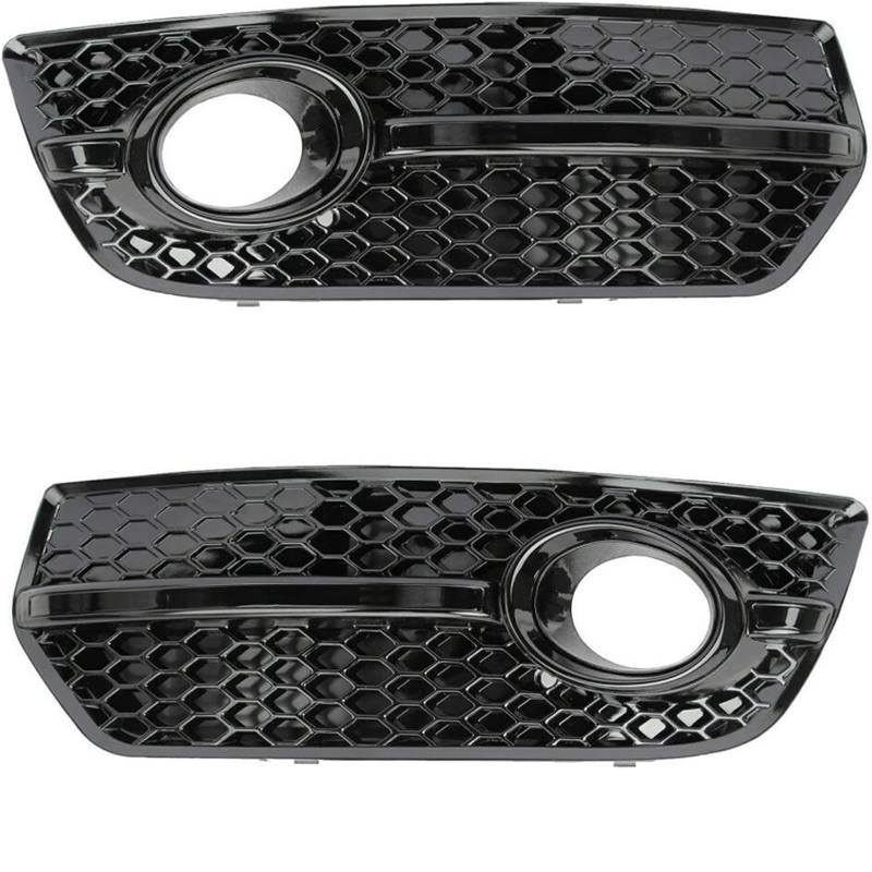 WXSSH Auto Nebelscheinwerfer Kühlergrill Kühlergrill Zierleisten Streifen Q5 2009-2012 1 Paar Auto Front Stoßstange Nebel Licht Lampe Abdeckung Honeycomb von WXSSH