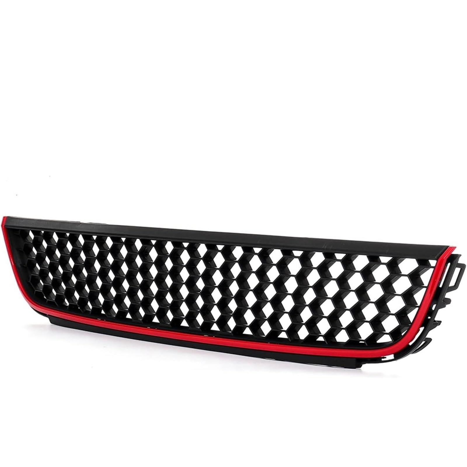 WXSSH Auto Nebelscheinwerfer Kühlergrill Kühlergrill Zierleisten für VW für Jetta Mk6 2012-2014 für Limousine Racing Grill Schwarz Rot Frontstoßstange von WXSSH