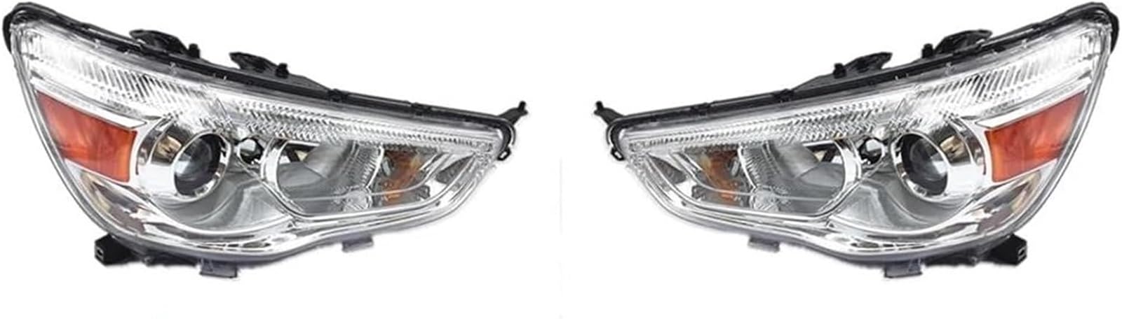 WXSSH Fernlicht 2Pcs Auto Scheinwerfer Montage Für Mitsubishi ASX 2013-2018 Kopf Licht(For Halogen) von WXSSH