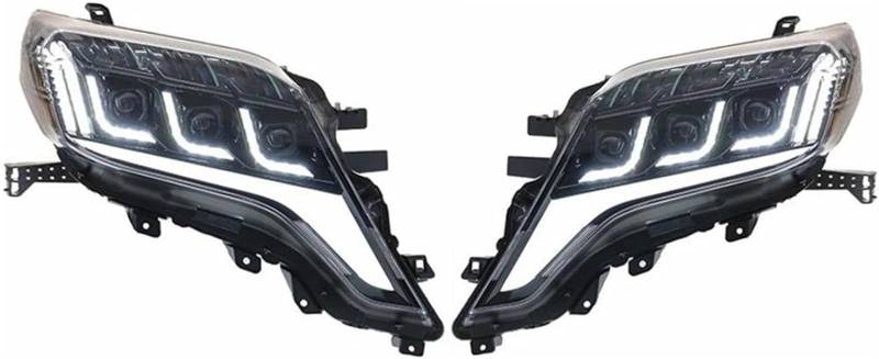 WXSSH Fernlicht 2x Auto Scheinwerfer Für Toyota Für Prado 2014-2017 Sequentielle Drehen für Signal von WXSSH