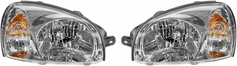 WXSSH Fernlicht Auto Front Scheinwerfer Für Hyundai Für Santa Fe 2003-2006 HY2502134 HY2503134 von WXSSH