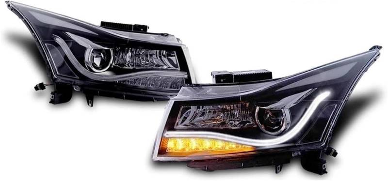 WXSSH Fernlicht Auto Licht Scheinwerfer Montage Scheinwerfer Für Chevrolet Für Cruze 2009-2016 von WXSSH