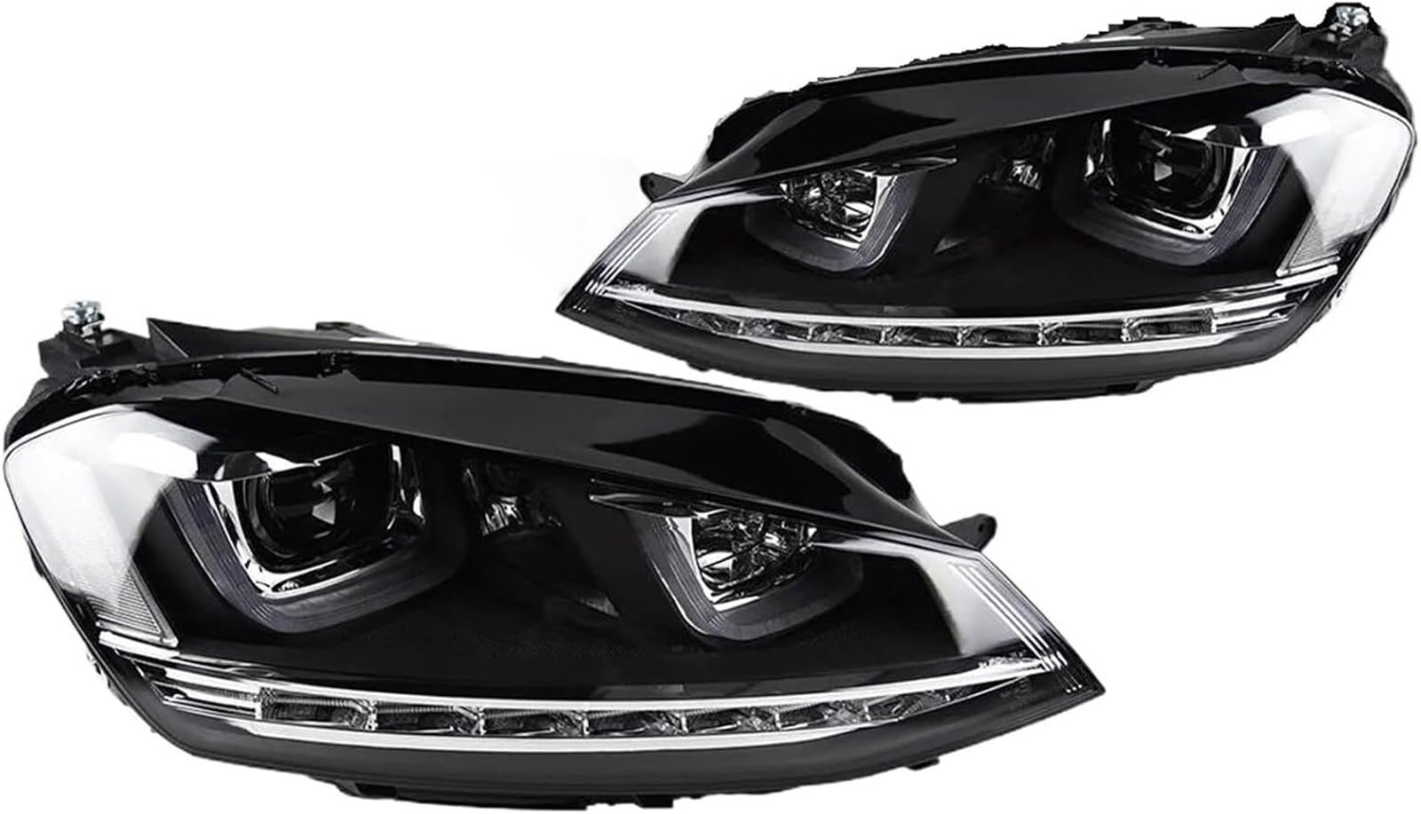 WXSSH Fernlicht Auto Scheinwerfer Montage Für VW Für Golf 7 MK7 Scheinwerfer(Led) von WXSSH