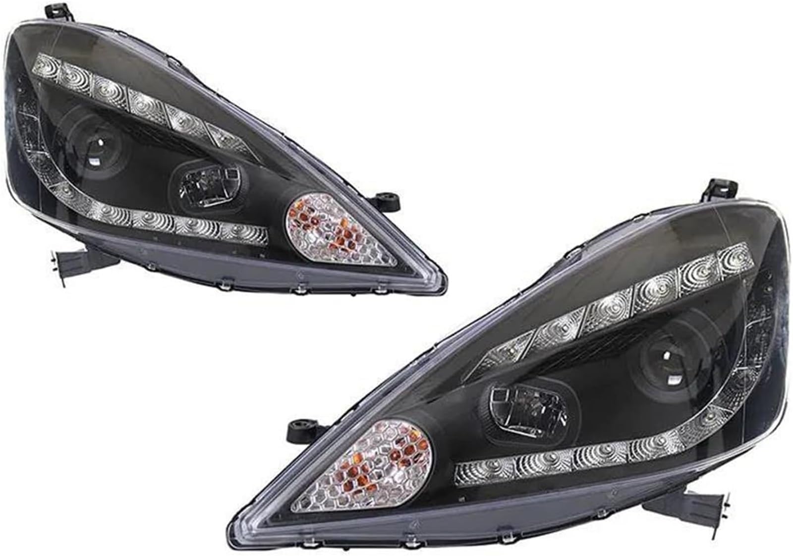 WXSSH Fernlicht Auto Scheinwerfer für Fit 2008–2010, Voll Scheinwerfer (Voll,1 Paar) von WXSSH