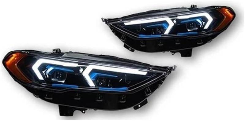 WXSSH Fernlicht Autoscheinwerfer für Ford für Mondeo 2017-2020 Autolichter LED-Scheinwerfer Scheinwerfer Drl Projektorlinse von WXSSH