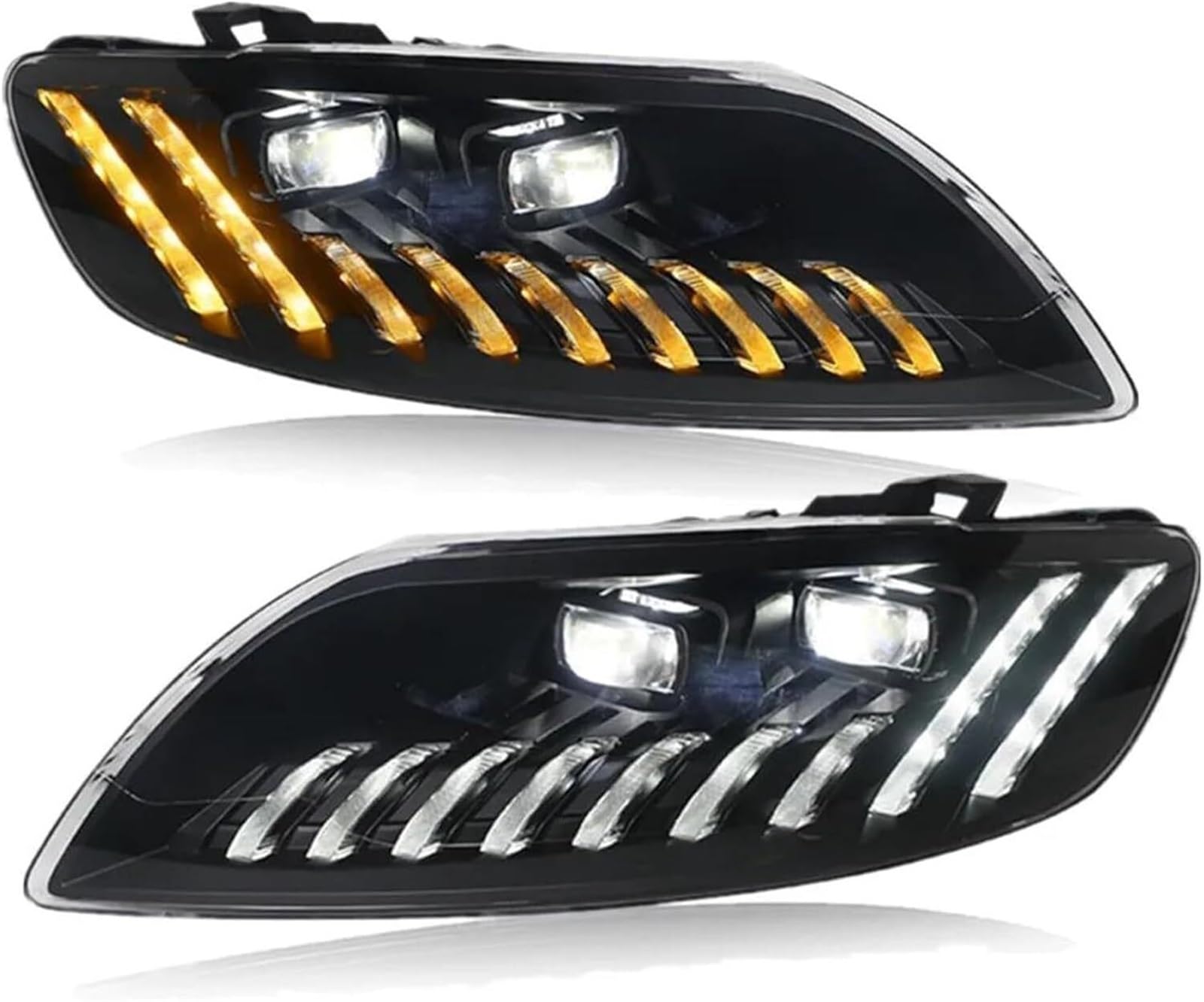 WXSSH Fernlicht Scheinwerfer Für Q7 2006-2015 Alle DRL Drehen für Signal Lampe(Original With AFS,FOR 2010-2015-A) von WXSSH