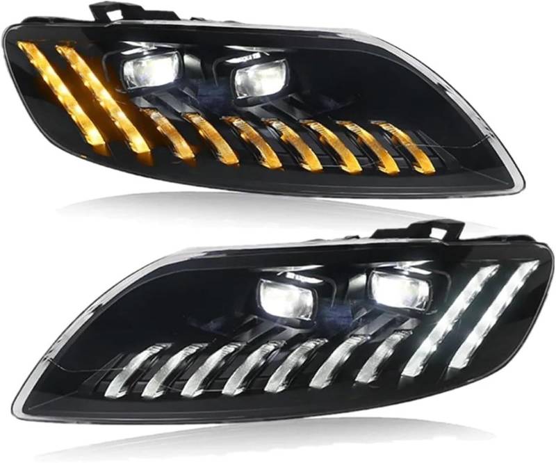 WXSSH Fernlicht Scheinwerfer Für Q7 2006-2015 Alle DRL Drehen für Signal Lampe(Original With AFS,FOR 2010-2015-A) von WXSSH