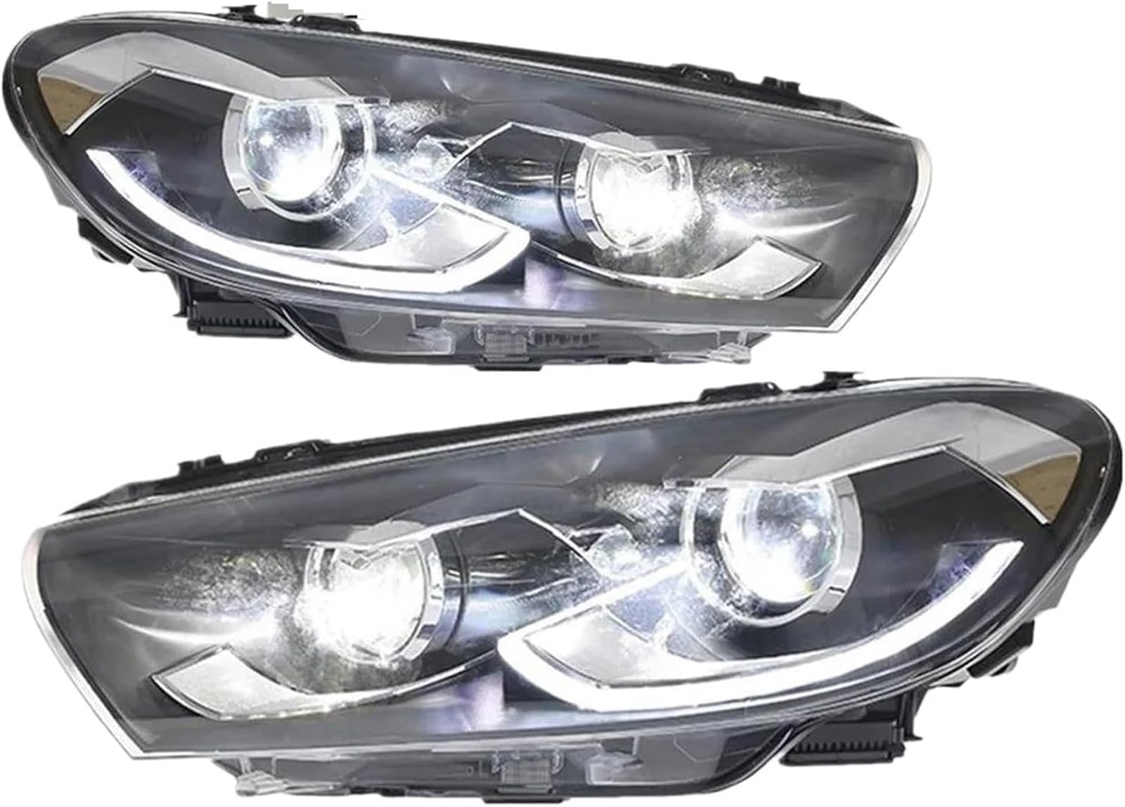 WXSSH Fernlicht Scheinwerfer Montage Für VW Für Scirocco 2009-2015 Auto Front Lichter(For Halogen) von WXSSH