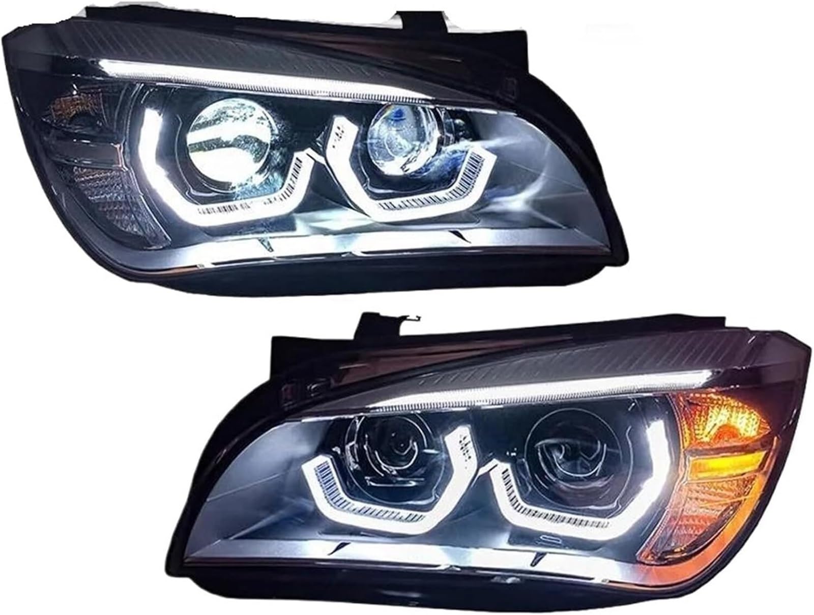 WXSSH Fernlicht Scheinwerfer für BMW X1 E84 F49 2010-2015, 1 Paar (für Halogen) von WXSSH
