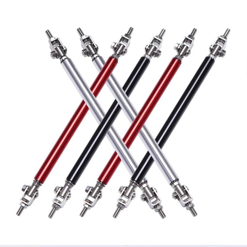 WXSSH Hydraulischer Federspreizer 2 STÜCKE Universal Racing Auto Vorne Hinten Stoßstange Lip Splitter Spoiler Unterstützung Bar Kit Pull Strut Stange(Silber) von WXSSH