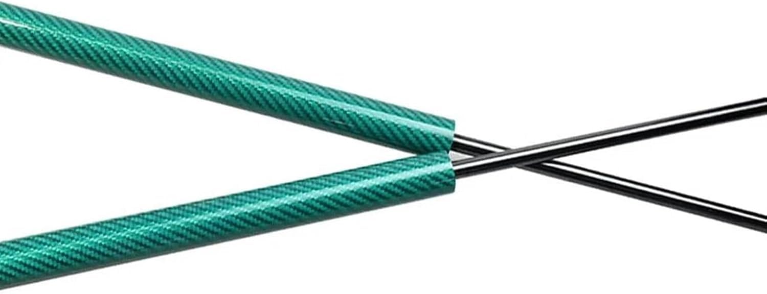 WXSSH Hydraulischer Federspreizer Für Mazda CX3 DK 2015-2023 Motorhaube Haube Streben Ändern Schocks Dämpfer Lift Unterstützung Kolbenstange(Green Carbon Fiber) von WXSSH