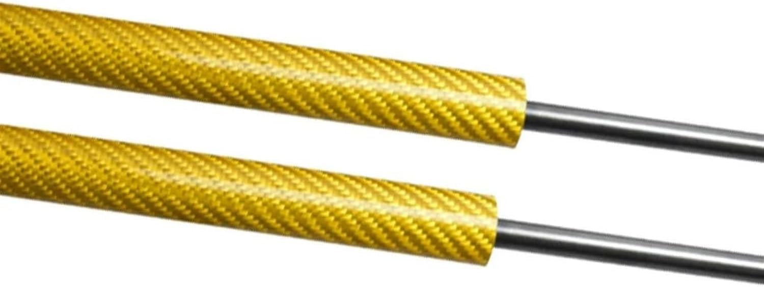 WXSSH Hydraulischer Federspreizer Für Mazda CX3 DK 2015-2023 Motorhaube Haube Streben Ändern Schocks Dämpfer Lift Unterstützung Kolbenstange(Yellow Carbon Fiber) von WXSSH