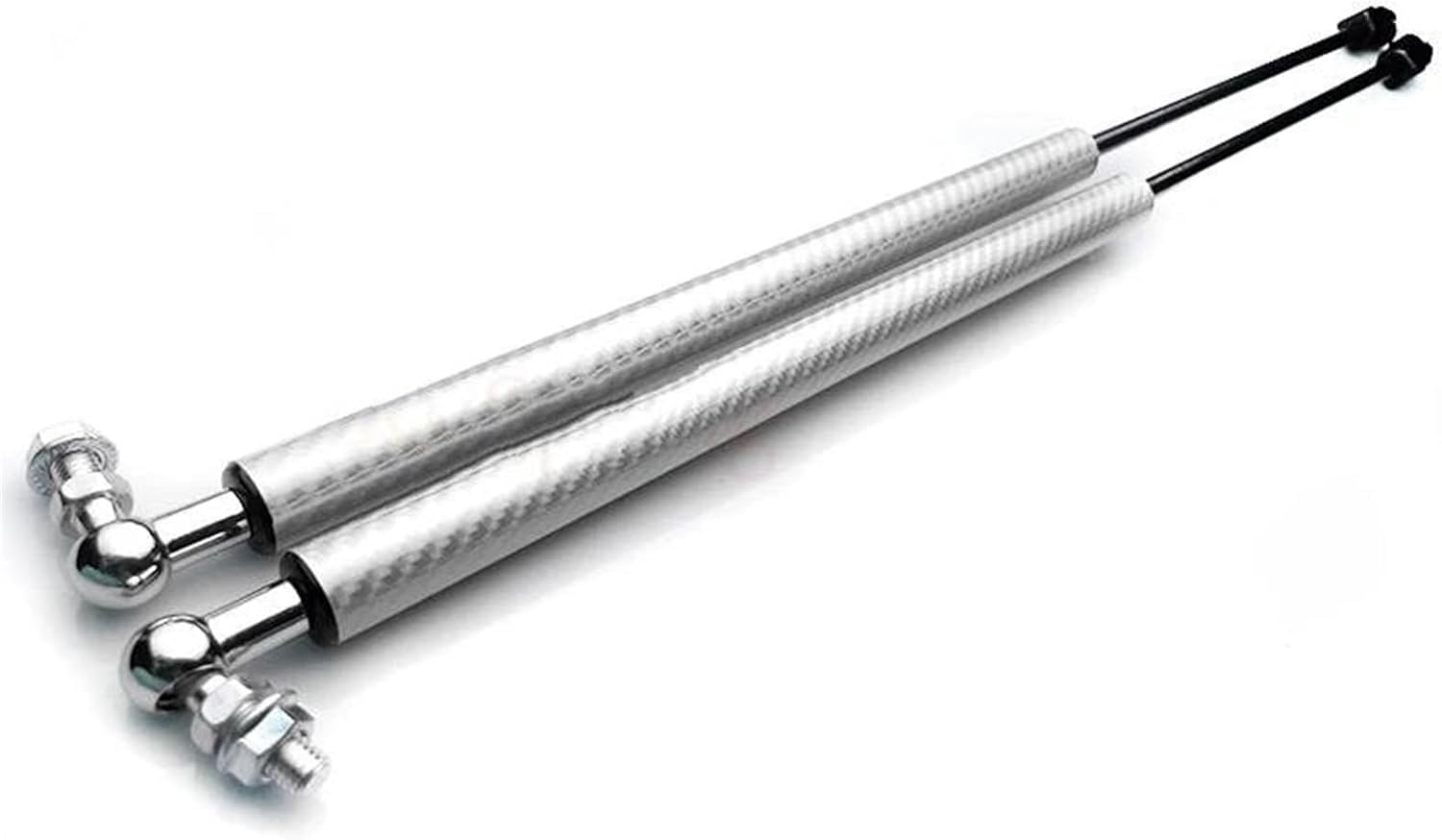 WXSSH Hydraulischer Federspreizer Für Seat Für Cupra Für Leon Für MK4 2020-2024 Automotorabdeckung Federbeine Hydraulikstange(Carbon Silver) von WXSSH