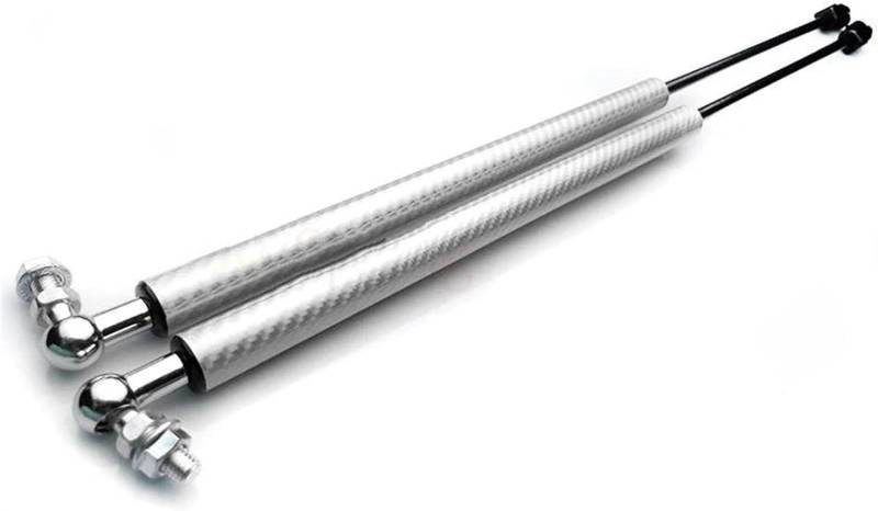 WXSSH Hydraulischer Federspreizer Für Seat Für Cupra Für Leon Für MK4 2020-2024 Automotorabdeckung Federbeine Hydraulikstange(Carbon Silver) von WXSSH