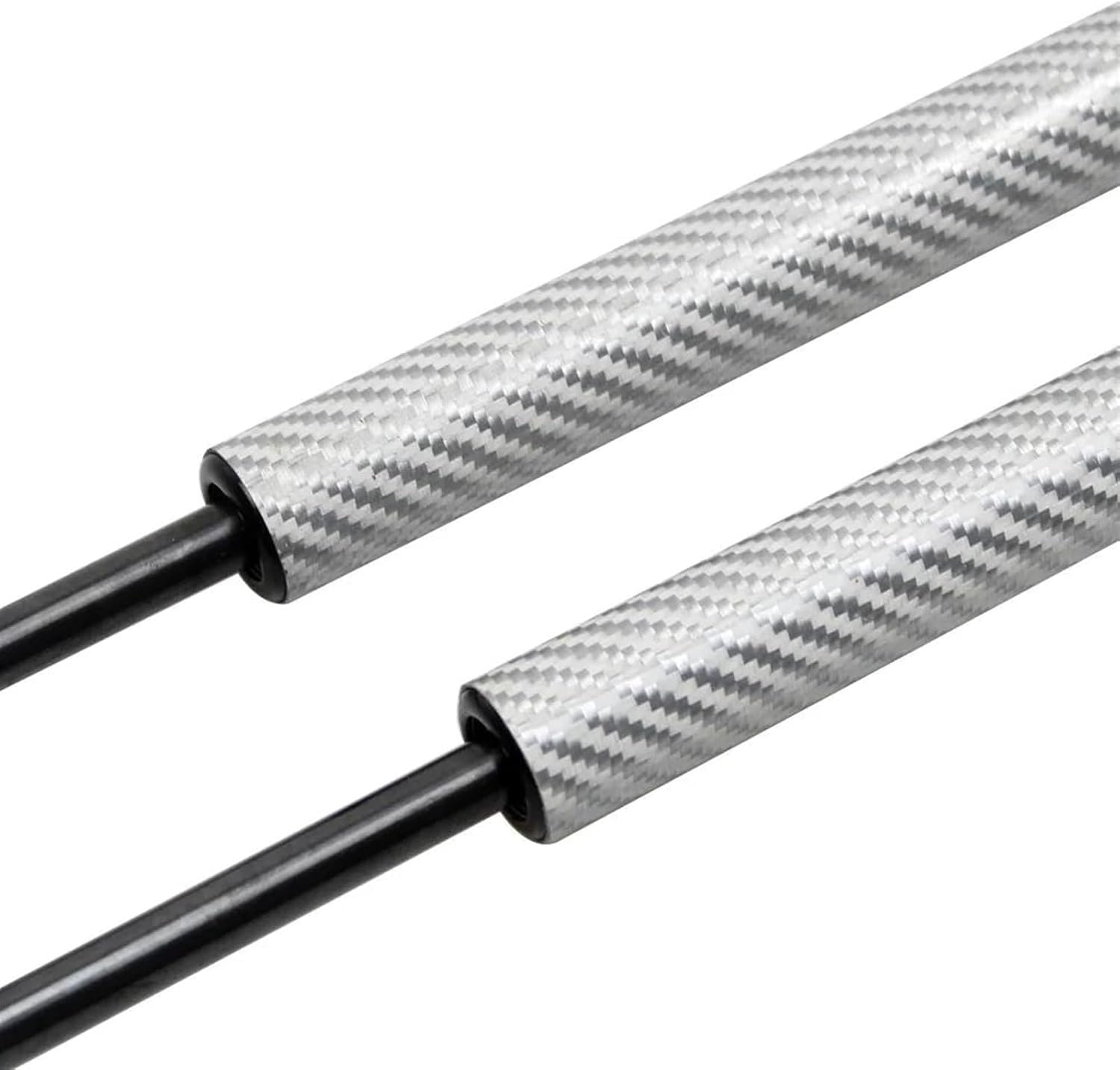 WXSSH Hydraulischer Federspreizer Für Venucia Für E30 2021-2024 Auto Motorhaube Gas Quellen Front Haube Gas Streben(Carbon Fiber Silver) von WXSSH