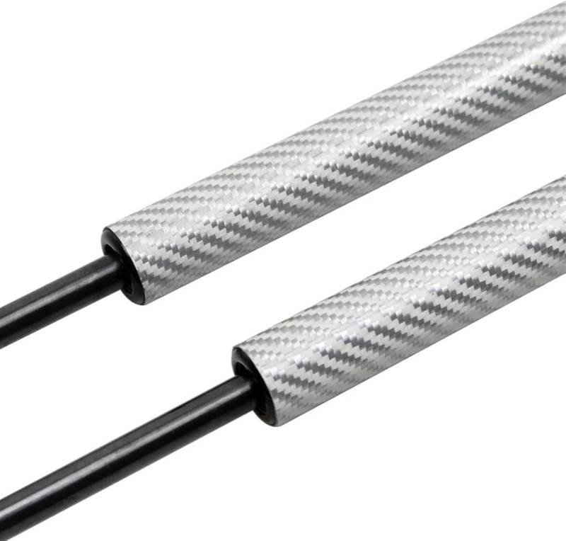 WXSSH Hydraulischer Federspreizer Für Venucia Für E30 2021-2024 Auto Motorhaube Gas Quellen Front Haube Gas Streben(Carbon Fiber Silver) von WXSSH