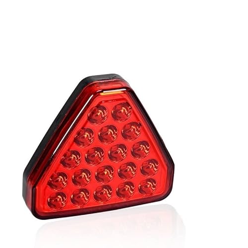 WXSSH Rücklichter Auto Bremse Rücklicht Dreieck Rot Rückfahr Stopp Für Blitz Warnung Nebel Lichter Anti-kollision Auto Für Signal Lampe Universal 12v(Rot) von WXSSH