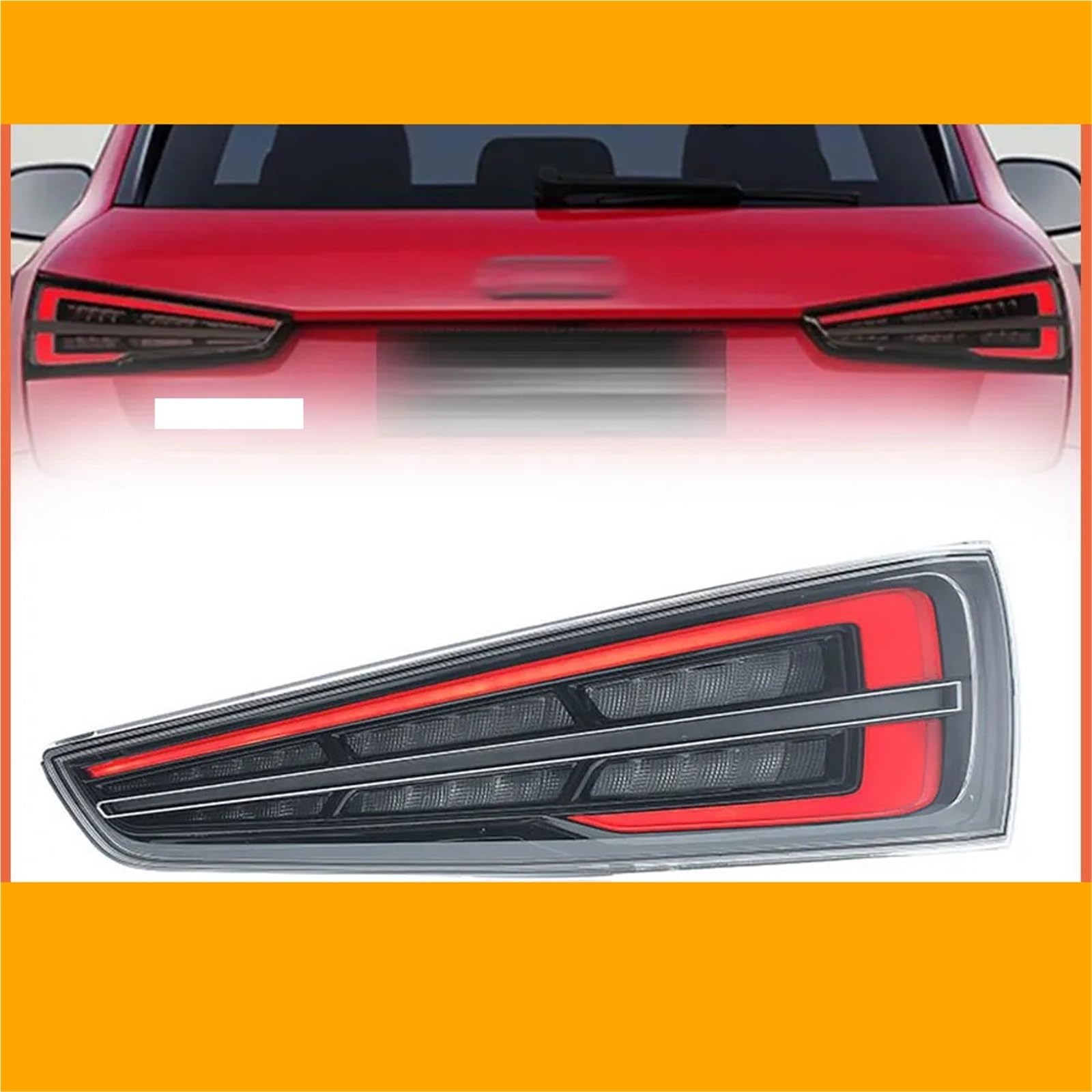 WXSSH Rücklichter Autolichter für Q3 2013–2018 RS Q3 -Rücklicht-Baugruppe Upgrade des hochkonfigurierten Designs(2black taillights) von WXSSH