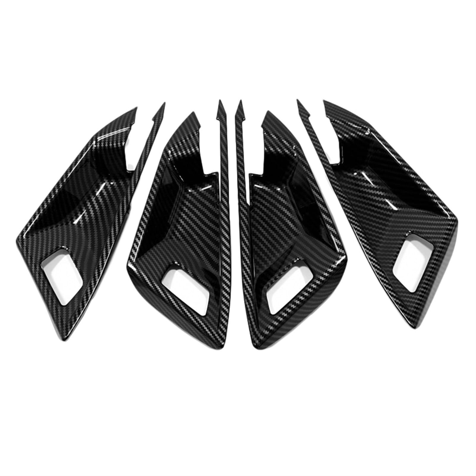 WXSSH Türgriffe im Autoinnenraum A3 8Y Für Sportback Für Limousine 2021 Autozubehör Auto Innentürgriff A&BS Carbon Türgriff Schüssel Aufkleber(Inner Door Bowl) von WXSSH