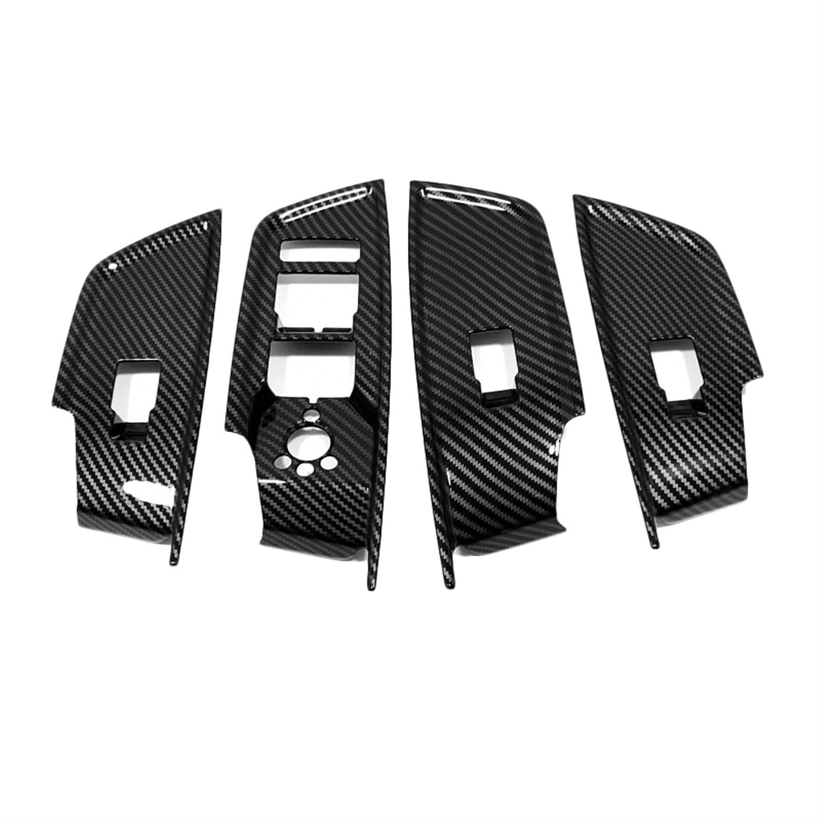 WXSSH Türgriffe im Autoinnenraum A3 8Y Für Sportback Für Limousine 2021 Autozubehör Auto Innentürgriff A&BS Carbon Türgriff Schüssel Aufkleber(Window Lifter Switch) von WXSSH