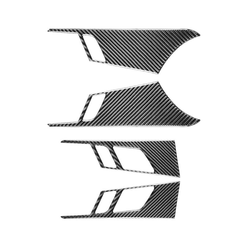 WXSSH Türgriffe im Autoinnenraum A4 B9 2017-2019 Carbon Fiber Innen Tür Griff Panel Dekorative Abdeckung Trim Aufkleber Auto Zubehör von WXSSH
