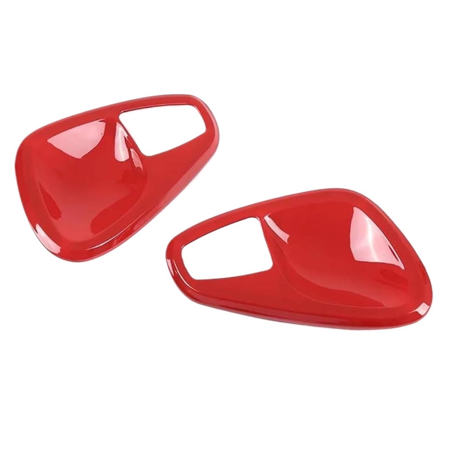 WXSSH Türgriffe im Autoinnenraum Auto-Innentürgriff-Trimmabdeckungen Aufkleber Innen für Mercedes für Benz für Smart 451 Two 2010-2015(Red2) von WXSSH
