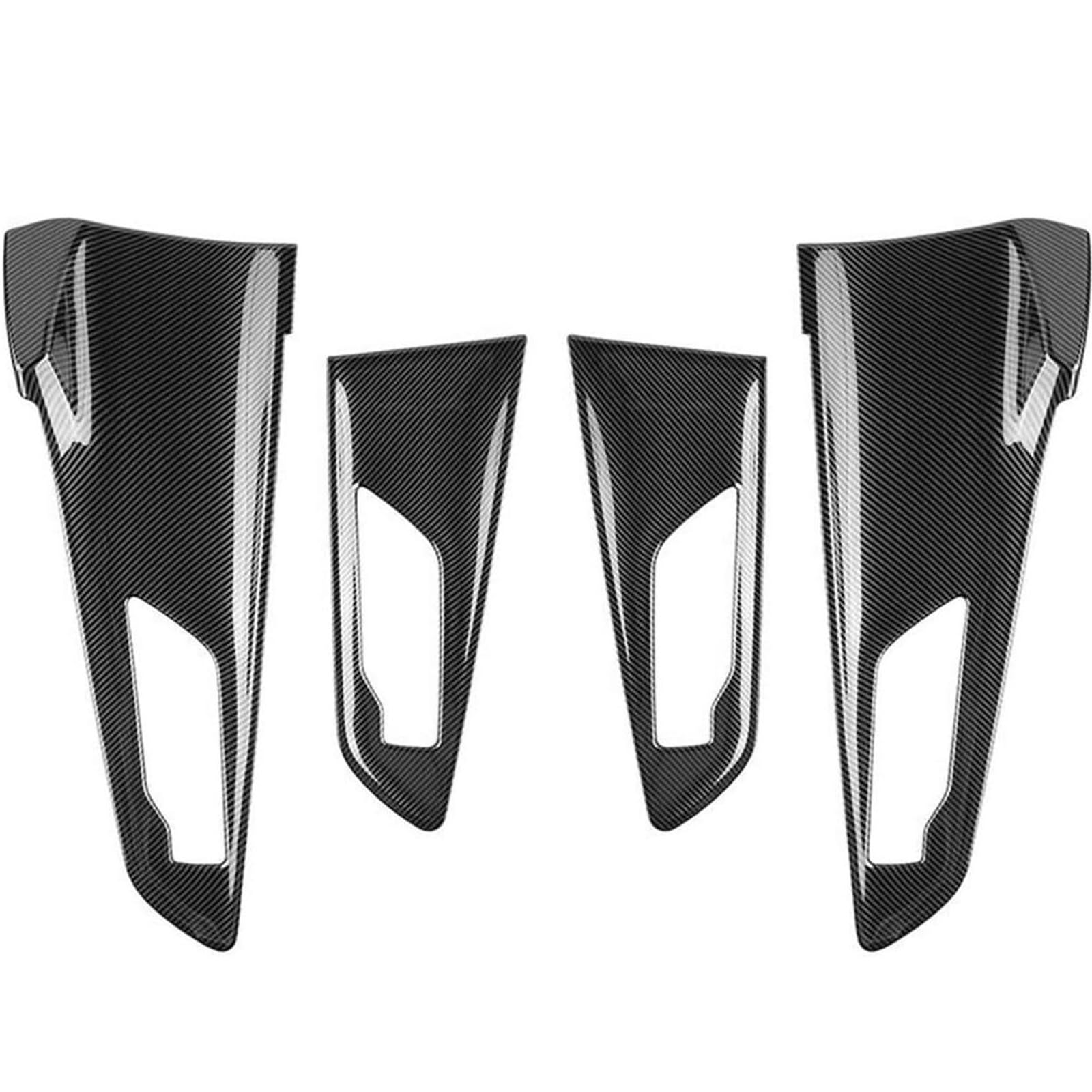 WXSSH Türgriffe im Autoinnenraum Auto Zubehör für Toyota für Prius Auto Innen Tür Griff Dekoration Abdeckung Tür Bowl Trim Innen(Carbon Style) von WXSSH