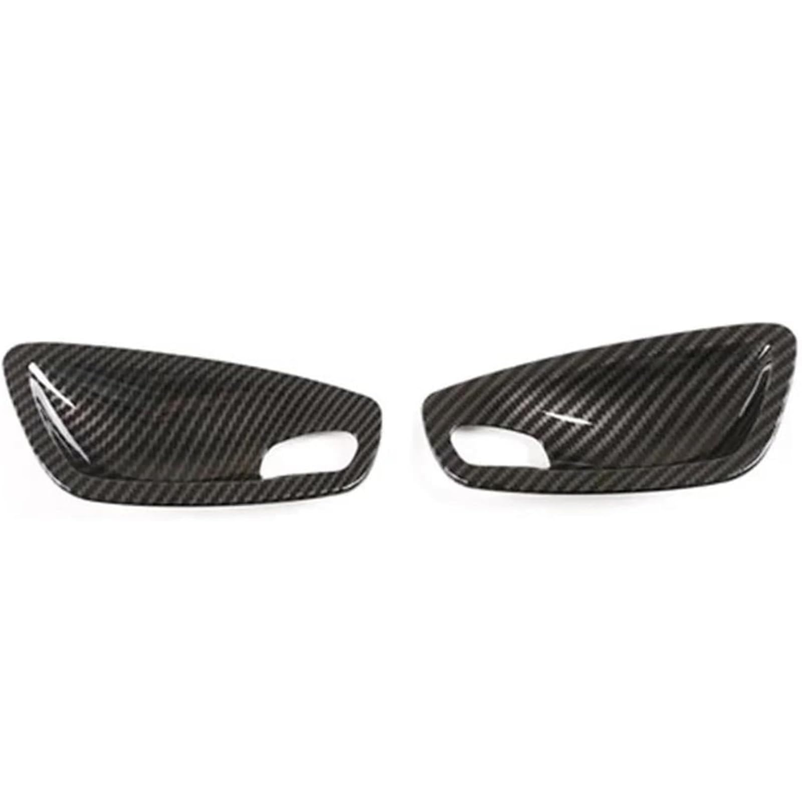 WXSSH Türgriffe im Autoinnenraum Für BMW 1er E81 E82 E87 E88 2007 2008 2009 2010 2011 Auto-Innentürgriff-Schüsselabdeckung(2 Pcs Carbon Fiber) von WXSSH