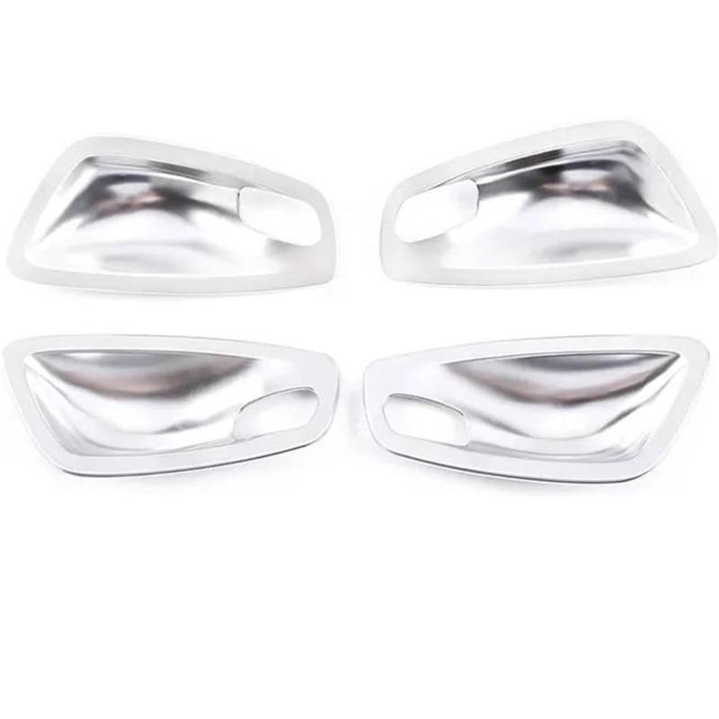 WXSSH Türgriffe im Autoinnenraum Für BMW 1er E81 E82 E87 E88 2007 2008 2009 2010 2011 Auto-Innentürgriff-Schüsselabdeckung(4 Pcs Silver) von WXSSH