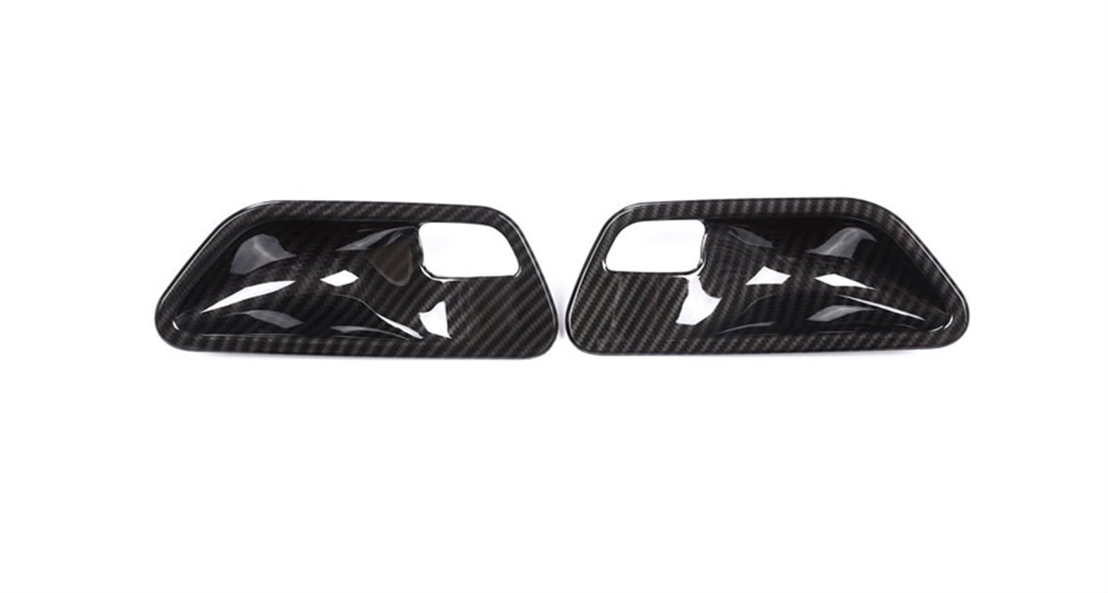 WXSSH Türgriffe im Autoinnenraum Für BMW 3 4er F30 F32 F35 316i 318i 320li 2013-2018 Carbon Fi&ber A&BS Innentürgriff Schüsselabdeckung Verkleidung(1) von WXSSH