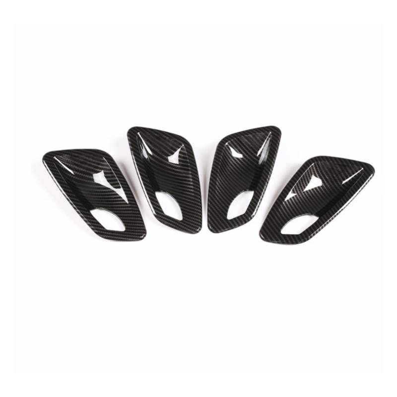 WXSSH Türgriffe im Autoinnenraum Für BMW 3 Serie E90 2005-2012 A&BS Imitation Carbon Fiber Auto Innentürgriff Schüssel Abdeckung Aufkleber Zubehör von WXSSH